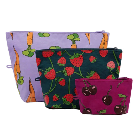 Baggu Go Pouch Set - City Bird 