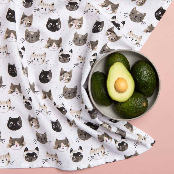 Cats Meow Tea Towel