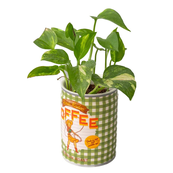 Ceramic Planter Coffee Can