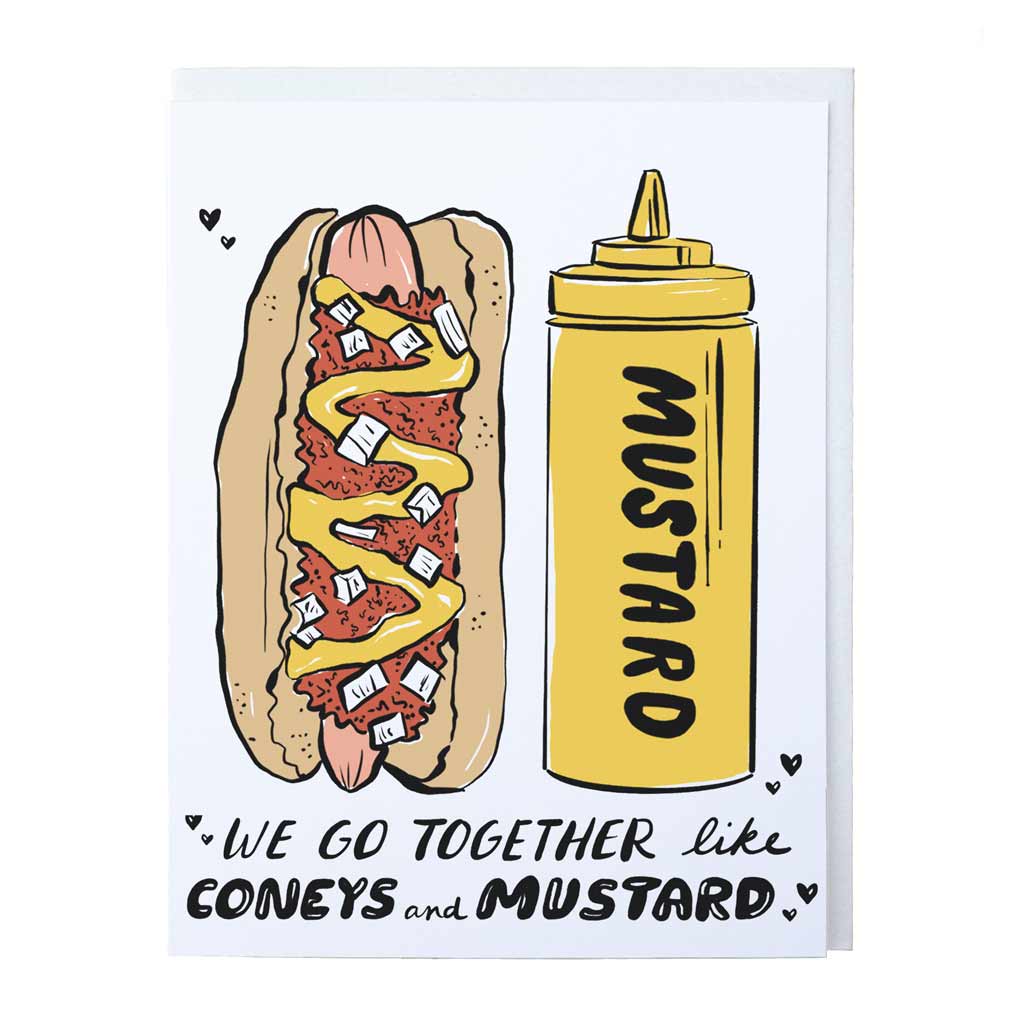 Coneys and Mustard Love Card