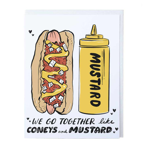 Coneys and Mustard Love Card