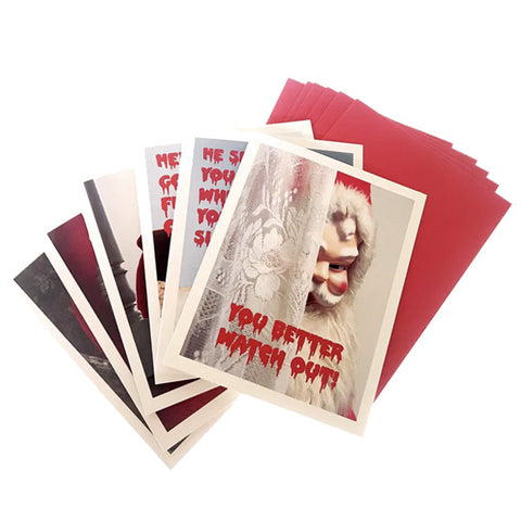 Assorted Creepy Santa Box Set Cards