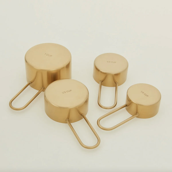 Simple Measuring Cups Brass