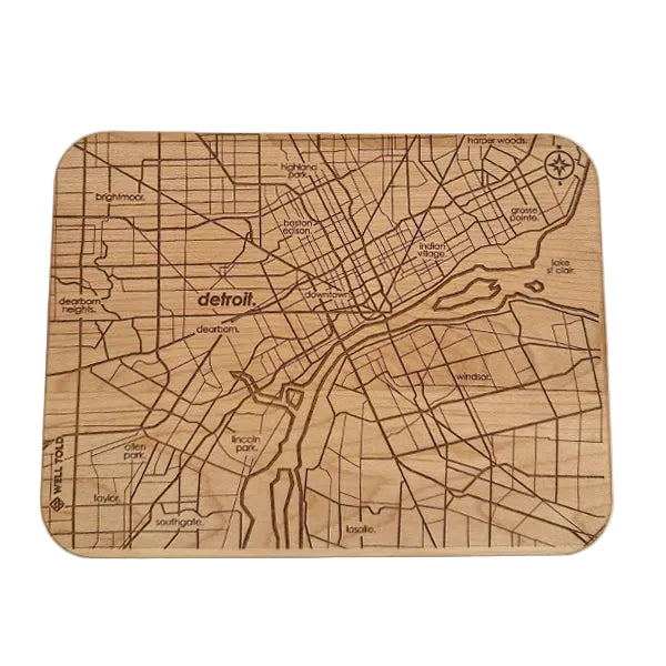 Detroit Maple Bar Prep & Cutting Board