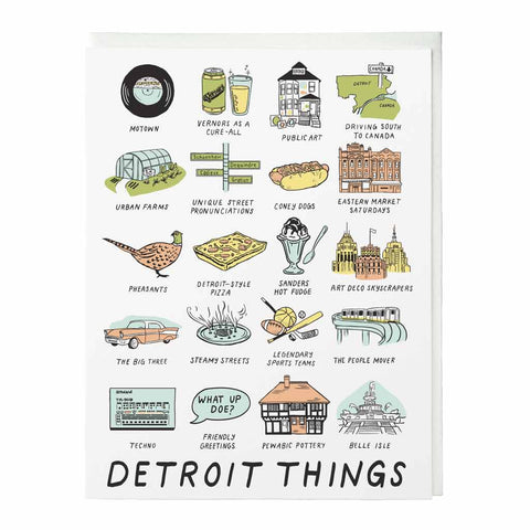 Detroit Things Letterpress Card