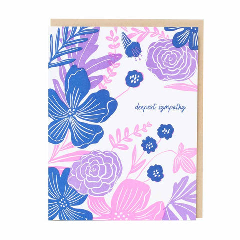 Sympathy Flowers Card