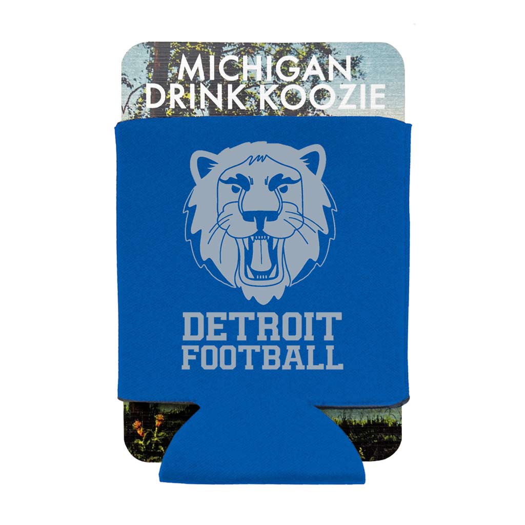 Detroit Football Koozie