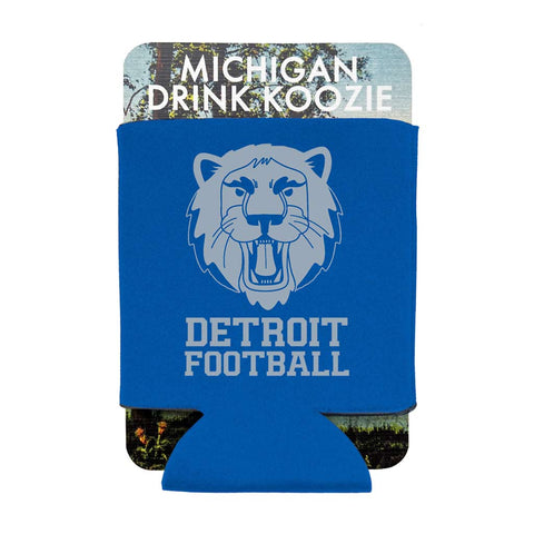 Detroit Football Koozie