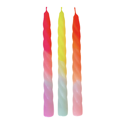 Dip Dye Candle - Twisted