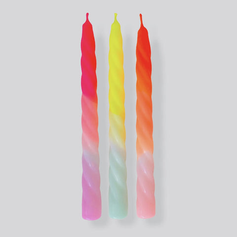 Dip Dye Candle - Twisted