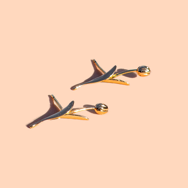 Holland Tulip Stud Earrings