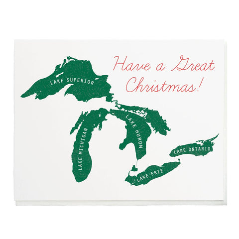 Have a Great Christmas Single Letterpress Card
