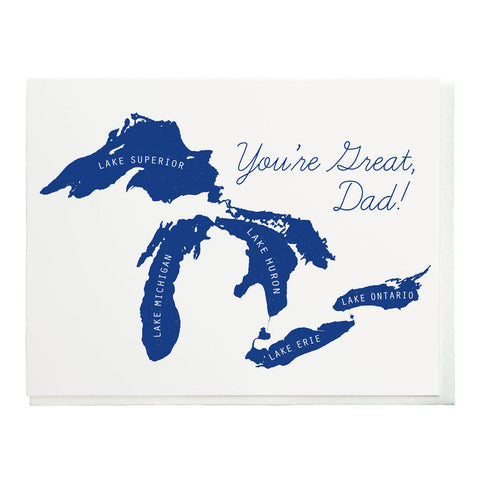 You're Great Dad Card