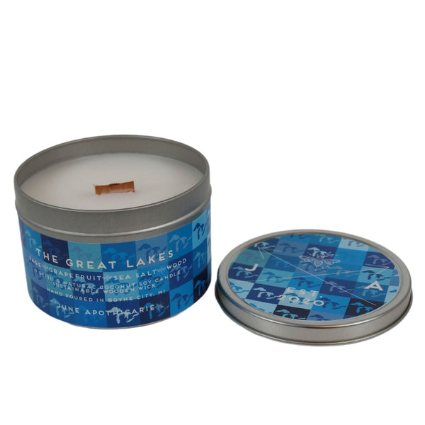 Michigan Tin Candle