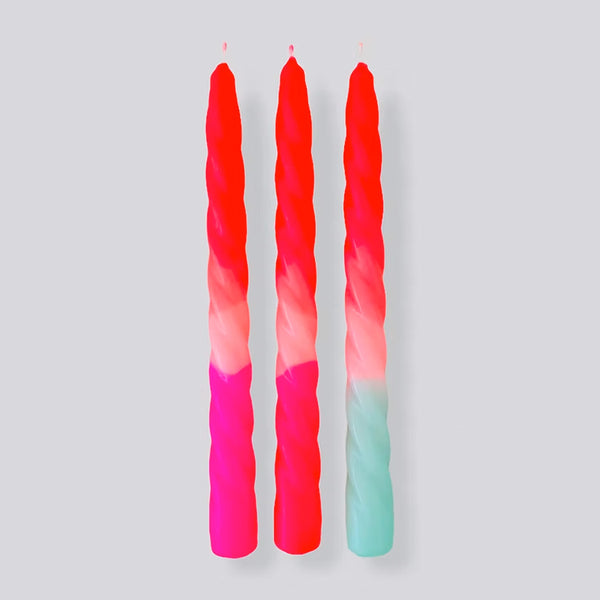 Dip Dye Candle - Twisted