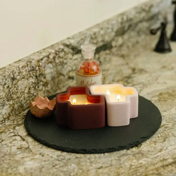 Jigsaw Candle