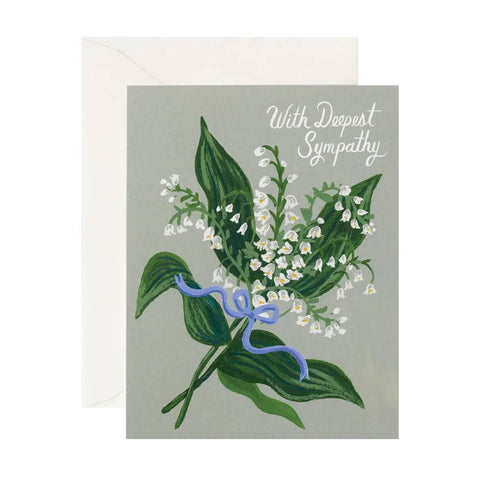 Lily Of The Valley Sympathy Card