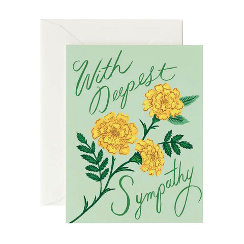 Marigold Sympathy Card