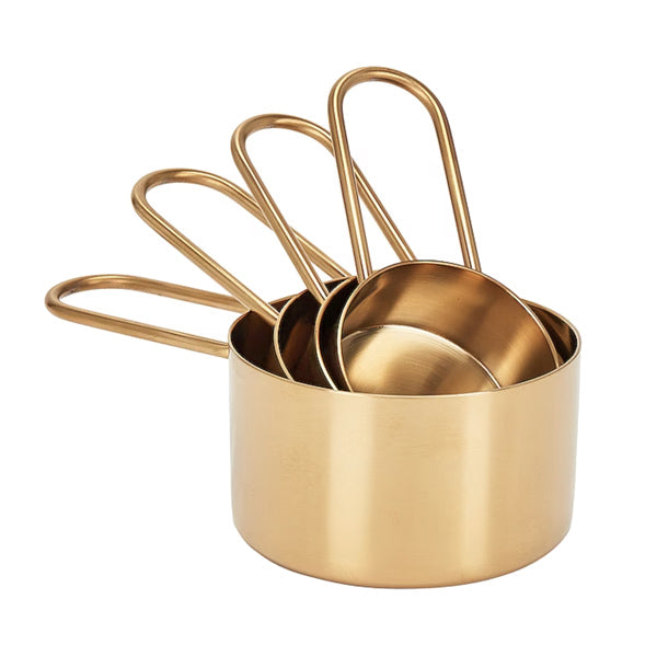 Simple Measuring Cups Brass