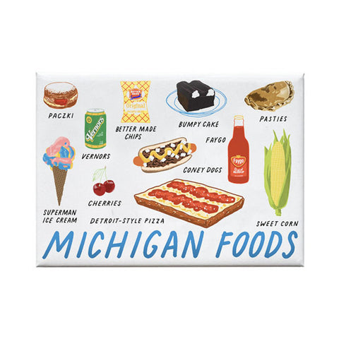 Michigan Foods Rectangle Magnet