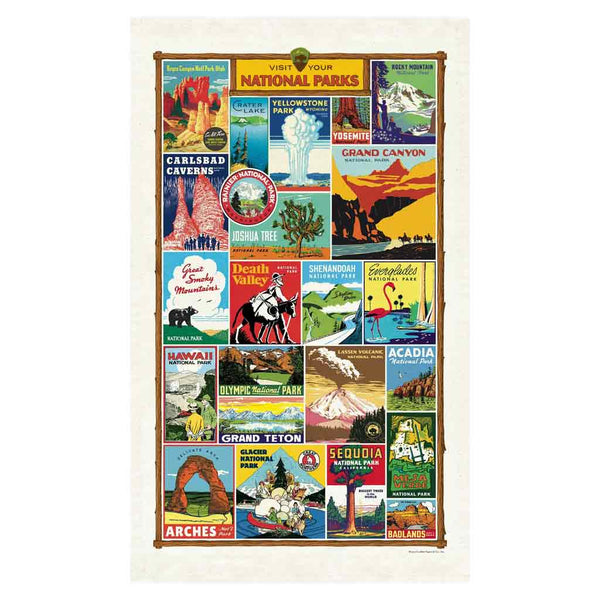 Cavallini Tea Towel