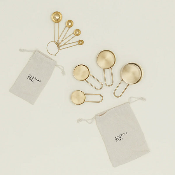 Simple Measuring Cups Brass