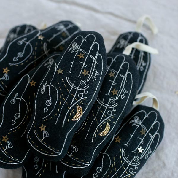 Palmistry Hand Lavender Ornament