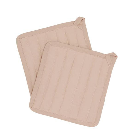 Simple Linen Pot Holders - Set of 2