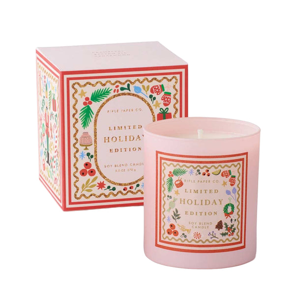 Rifle Holiday Candle Glass