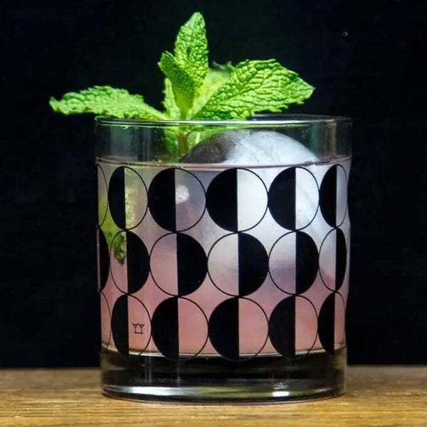 Partial Eclipse Rocks Glass