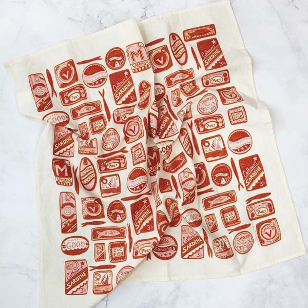 Sardines Tea Towel - Mediterrean