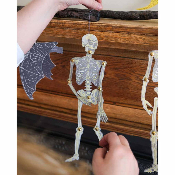 Dancing Skeletons Paper Ornaments