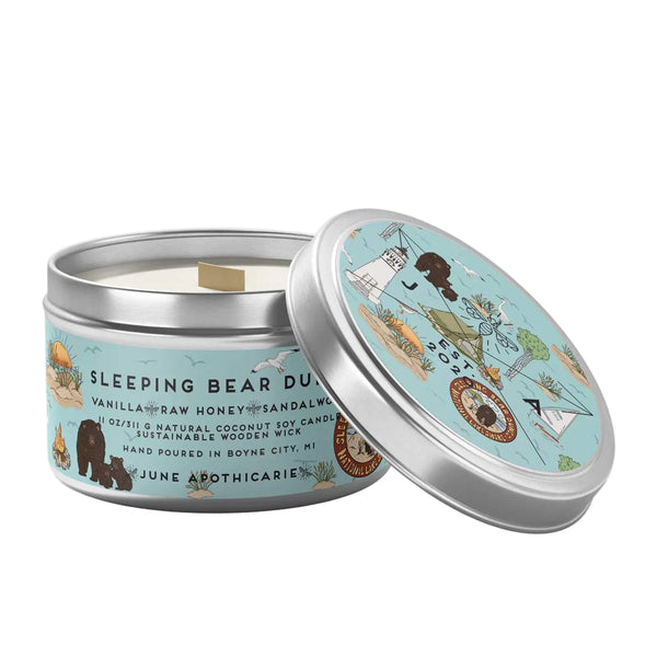 Michigan Tin Candle