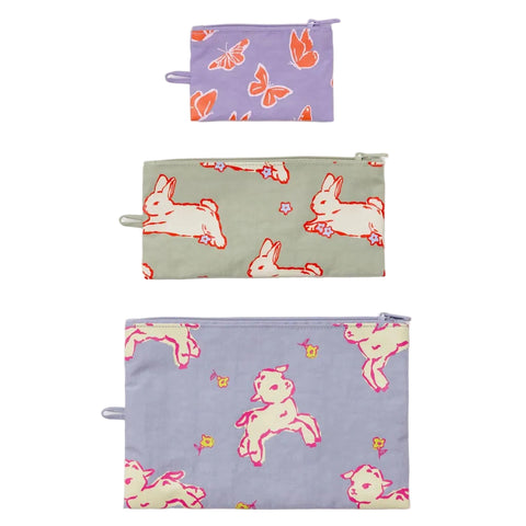 Flat Pouch Set - City Bird 