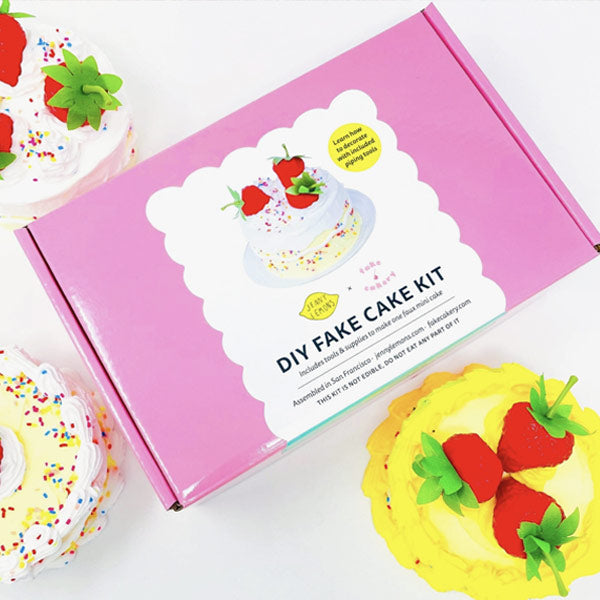 Strawberry Sprinkle Fake Cake Craft Kit