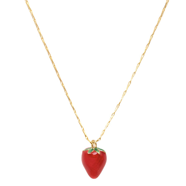 Summer Strawberry Necklace