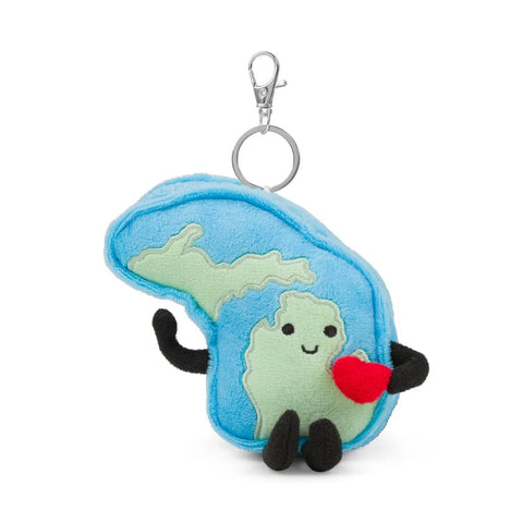 Michigan Stuffed State Keychain