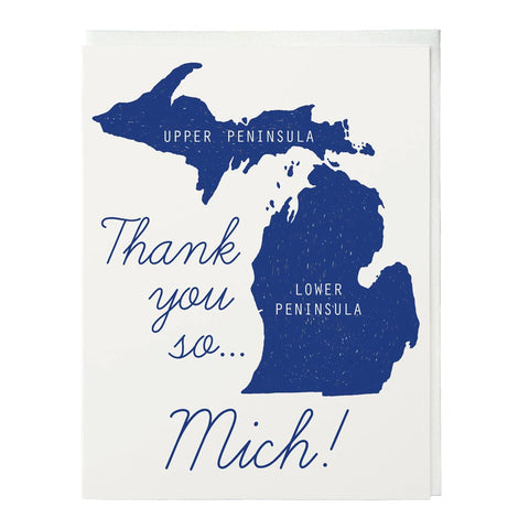 Thank You So Mich Letterpress Card