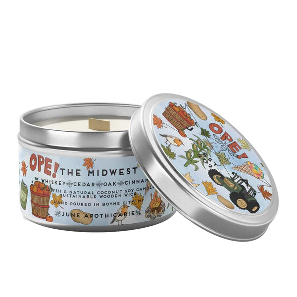 Michigan Tin Candle