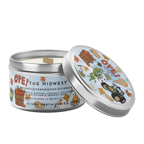 Michigan Tin Candle