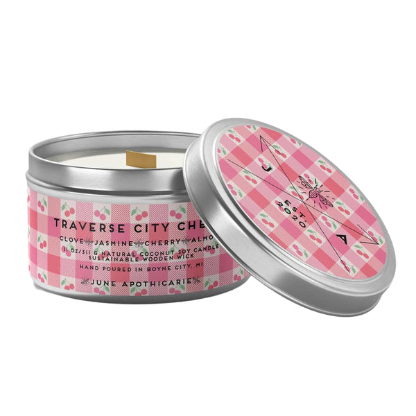 Michigan Tin Candle