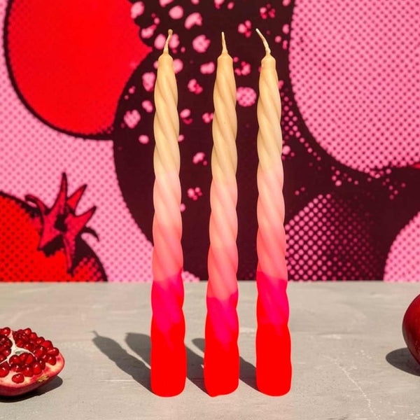 Dip Dye Candle - Twisted