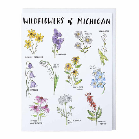 Michigan Wildflowers Everyday Card