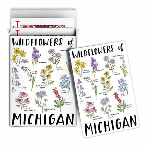 Michigan Wildflowers Playing Cards
