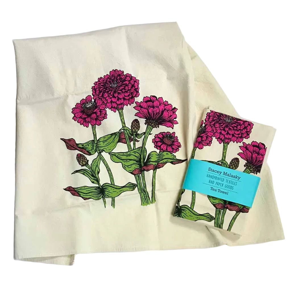 Zinnia Tea Towel