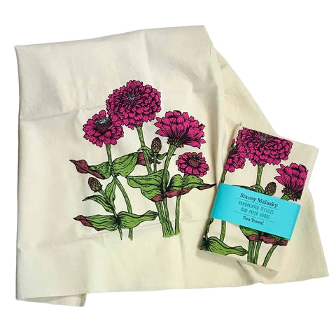 Zinnia Tea Towel