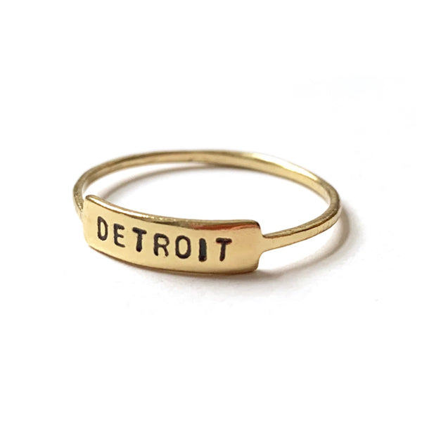 Detroit Ring - Brass