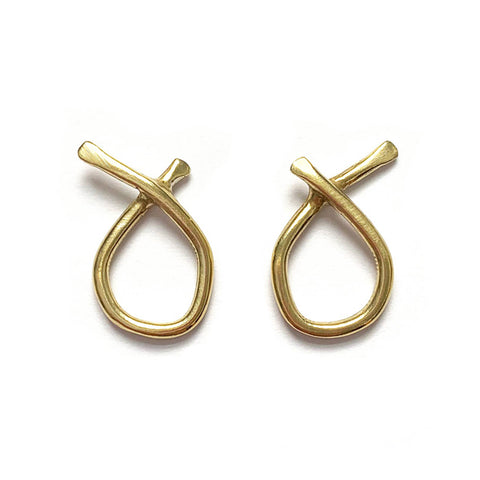 Small Odyssey Earrings Brass