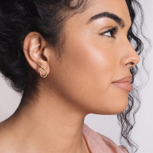 Small Odyssey Earrings Brass