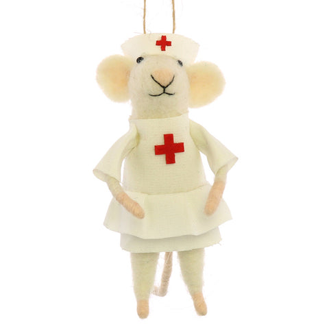 Nurse Mouse Ornament